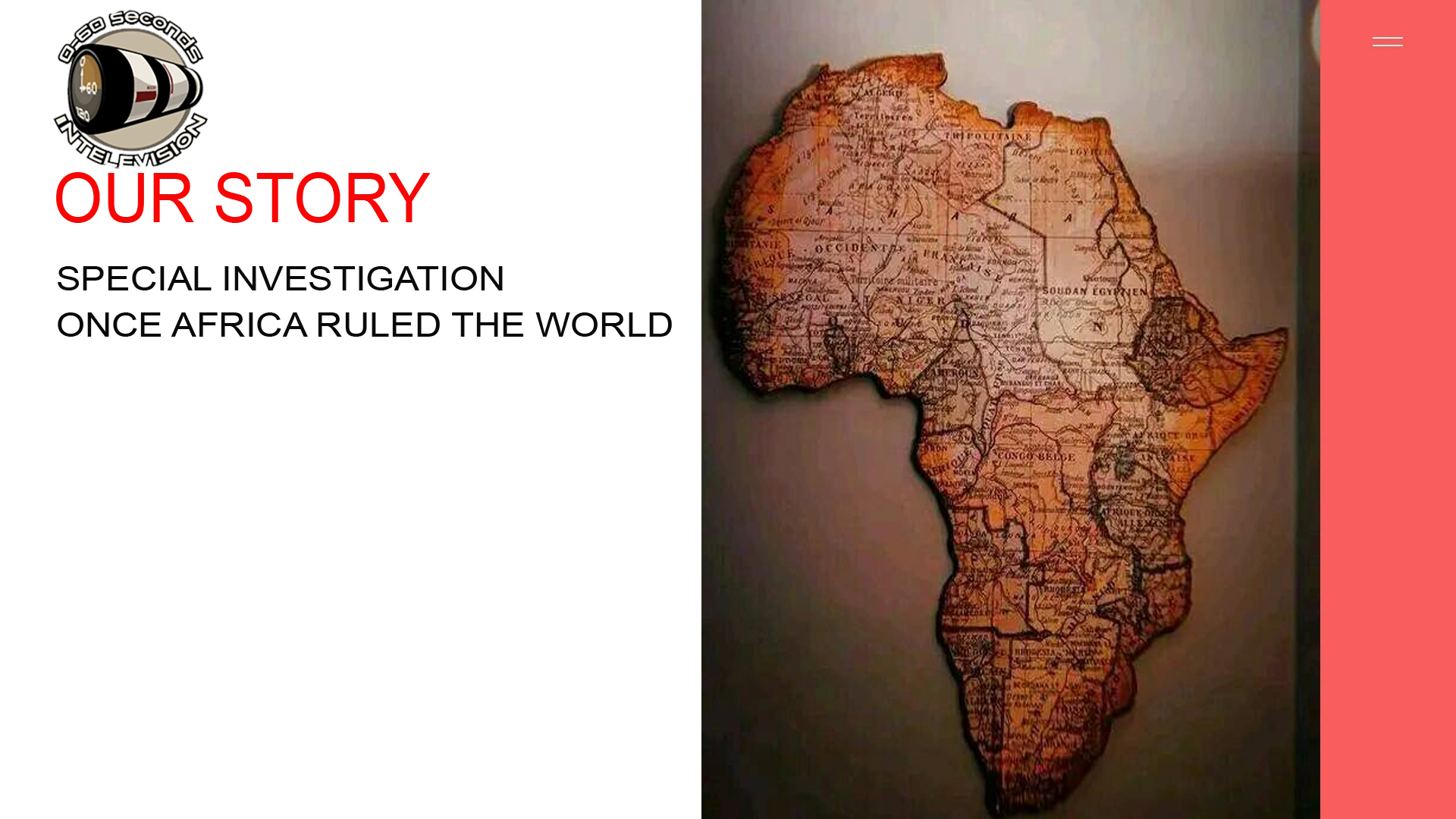 0-60 Seconds iNTV Investigative Documentaries Coming Soon & Landing Page Preview Screen